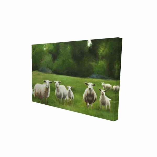 Begin Home Decor 20 x 30 in. Fields of Sheep-Print on Canvas 2080-2030-AN314